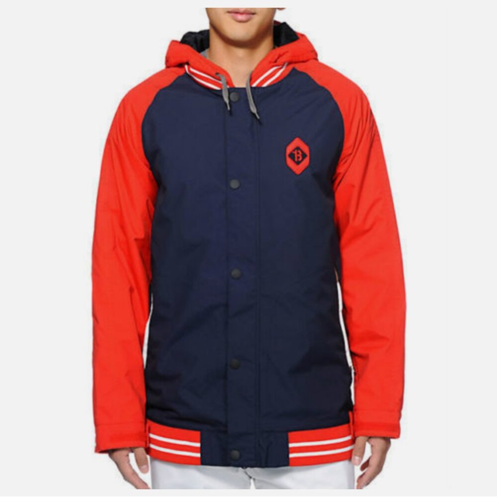 Burton Haze Varsity Snowboard Ski Jacket Ballpoint Burner